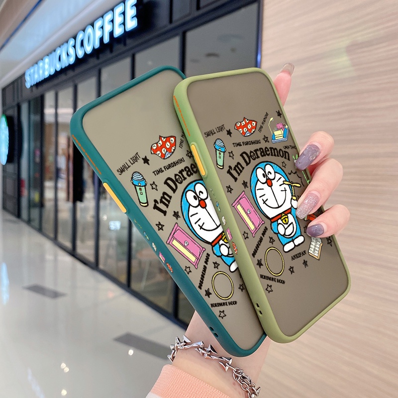 Ốp Điện Thoại Cứng In Hình Doraemon Chống Sốc Cho Xiaomi MI Redmi Note 11 11s Poco M4 Pro 4G