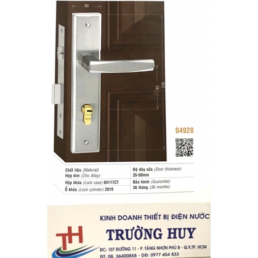 [chính hãng] Khoá cửa đi Việt Tiệp-4928 - Bảo hành 3 năm