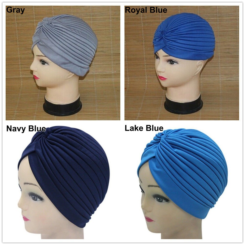 Mũ Turban xếp tầng nhiều màu sắc đầy á tính cho nữ