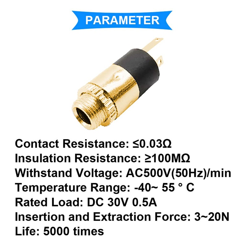 Đầu Nối Âm Thanh PJ392 Giắc Cắm 3.5mm 3.5mm Chuyên Dụng Cho Tai Nghe / Video