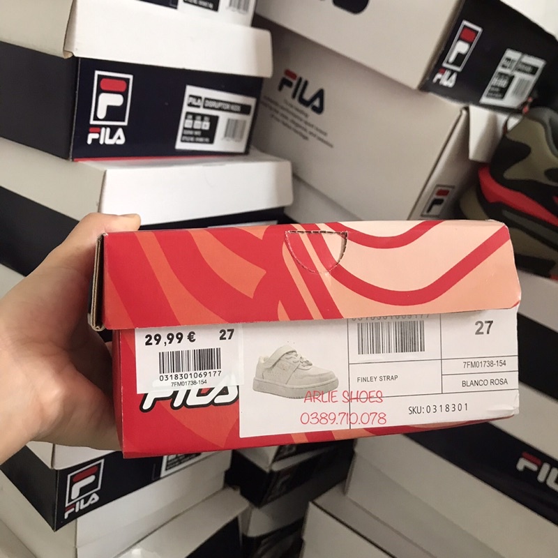 Giày sneakers Fila cho bé gái Auth 💯% Chính Hãng