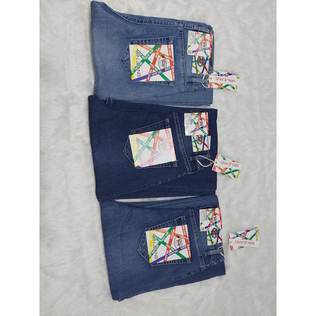 Quần Jeans Nữ Ống Suông WIN JEANS Chuẩn Đẹp (Xanh nhạt/ Xanh trung/ Xanh đậm ...