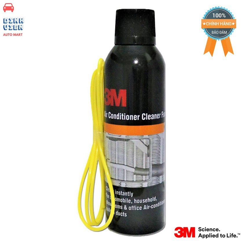 {Chai Dung Dịch Vệ Sinh Dàn Lạnh ÔTô} 3M Air Conditioner Cleaner Foam (250ml) Giúp làm sạch và khử mùi hệ thống điều hòa