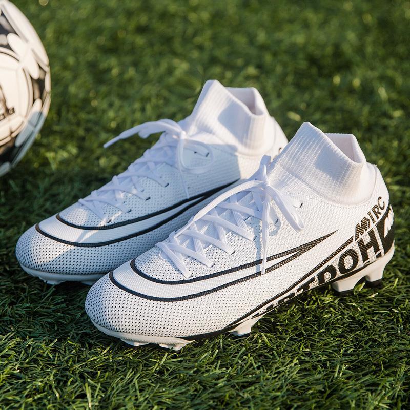 C Giày đá bóng Ronaldo nam gãy móng thâm đen trẻ em đinh dài sinh viên World Cup giày thể thao sân cỏ nhân tạo giày tập