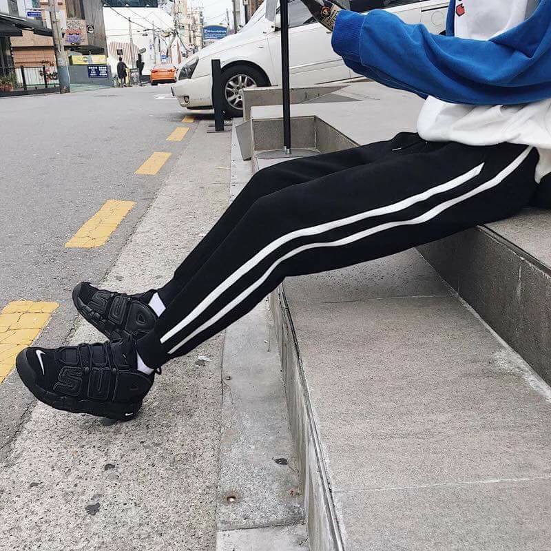 Quần Jogger 2 sọc thun da cá dày đẹp