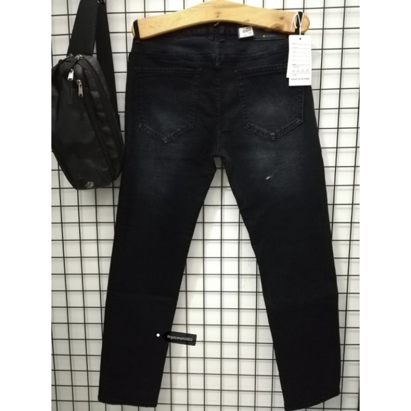 [bigsize <130kg] quần jean nam big size thời trang màu đen bạc | BigBuy360 - bigbuy360.vn