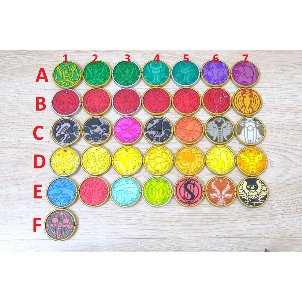 Đô chơi CSM OOO O Core Medal xé lẻ. Chính hãng mô hình Bandai COMPLETE SELECTION MODIFICATION. Có ảnh thật.