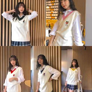 Áo len gile ulzzang