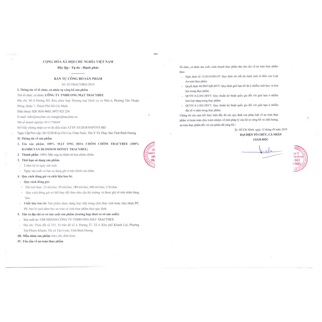 MẬT ONG HOA CHÔM CHÔM NGUYÊN CHẤT 50ml