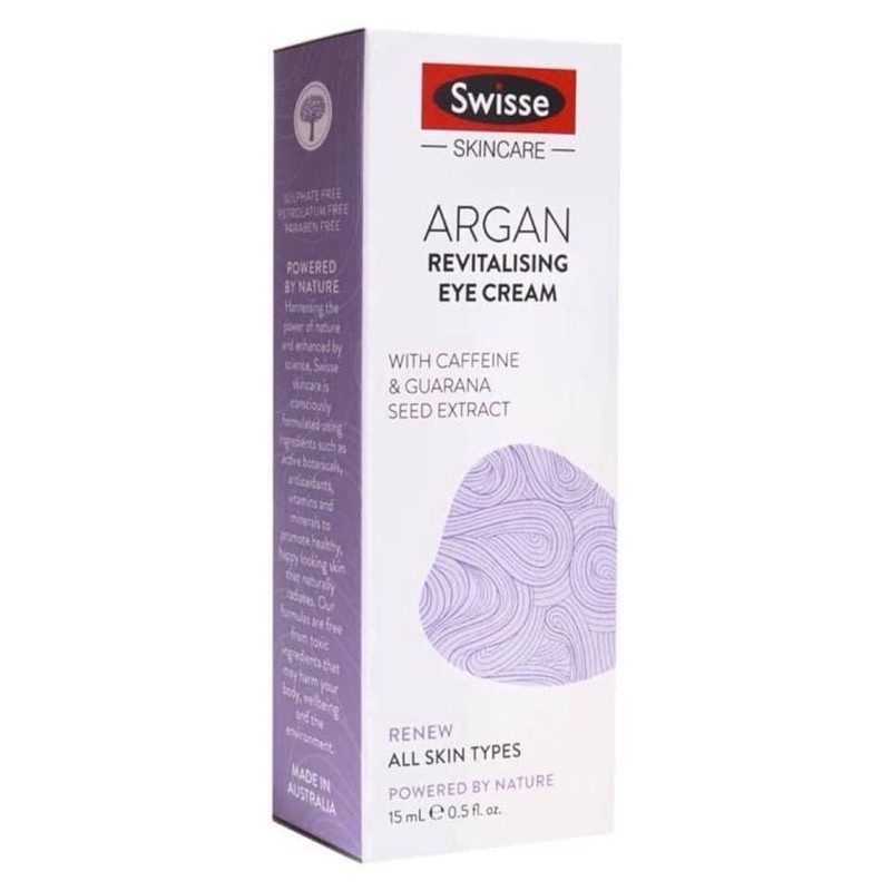 Kem dưỡng ẩm chống lão hoá vùng mắt Swisse Argan anti aging eye cream