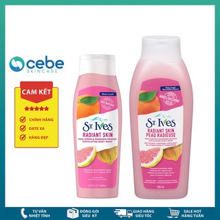Sữa tắm tẩy da chết St.Ives Radiant Skin Pink Lemon & Mandarin Orange Exfoliating Body Wash