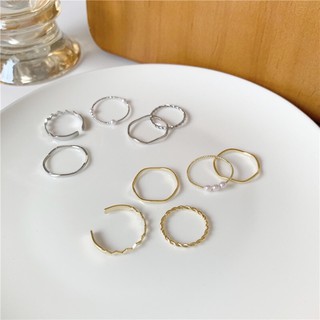set nhẫn phong cach Hàn Quốc