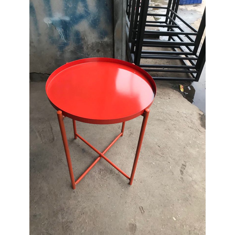 bàn trà chanh màu cam