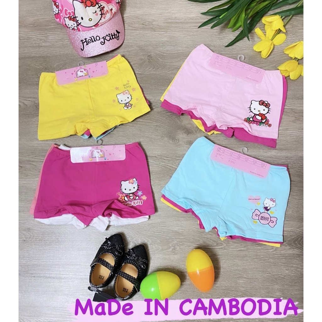 Combo 3c quần chip đùi kitty / quần ship loại 1 cho bé gái. Thun cotton mềm mịn bao đẹp size 110-200 cho bé từ 7-35kg