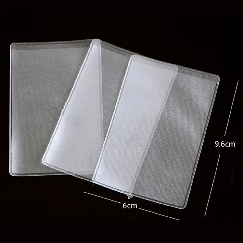 Set 10 Bao Đựng Thẻ Tín Dụng / Danh Thiếp Bằng PVC Trong Suốt