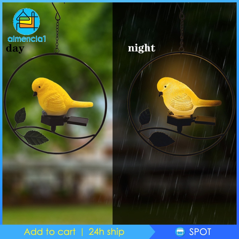 1 Đèn Led Treo Trang Trí Sân Vườn Hình Chim Cú Sử Dụng Năng Lượng Mặt Trời