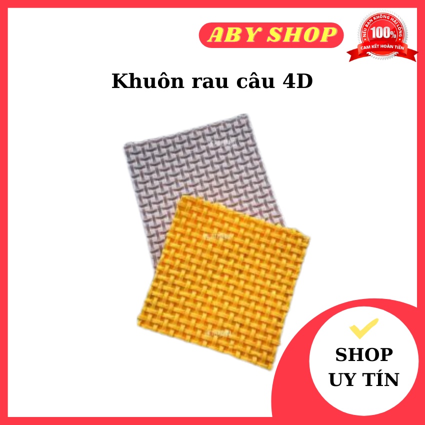 Khuôn rau câu 4D ⚡ HÀNG LOẠI 1 ⚡ khuôn trung thu đan lưới MK - 1794