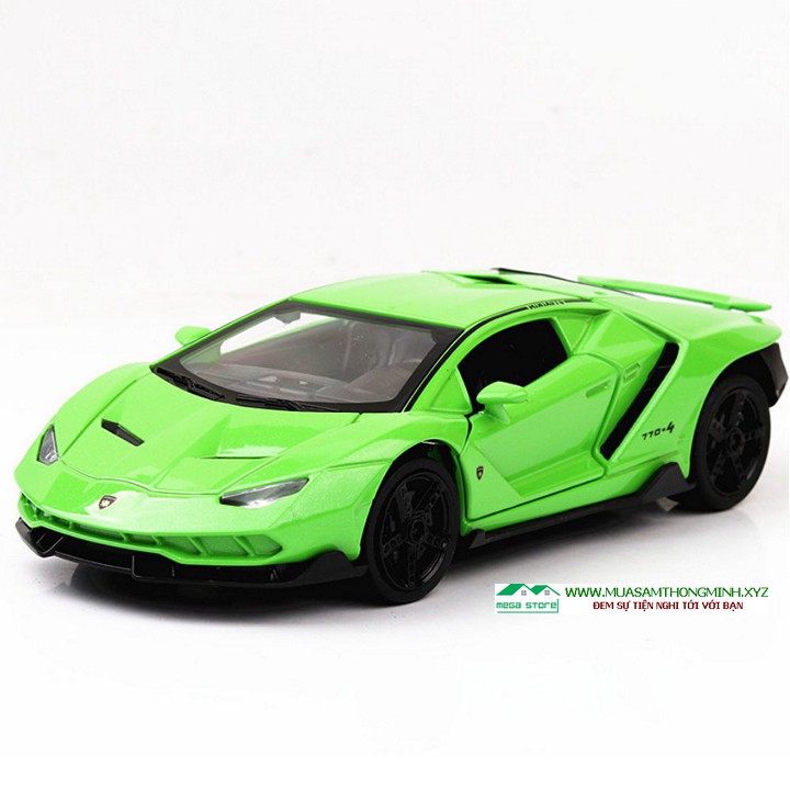 Siêu Xe Thể Thao Lamborghini Centenario LP770 Mô Hình Bằng Sắt - Tỷ lệ 1:32