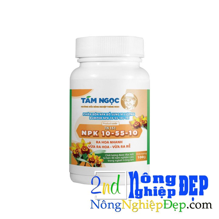 Siêu Lân 10-55-10 Tám Ngọc 100g - Phân Bón Kích Thích Lan Ra Hoa