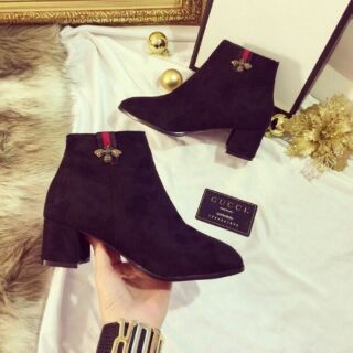 Bốt da lộn cổ thấp 5 phân (boot 5p)