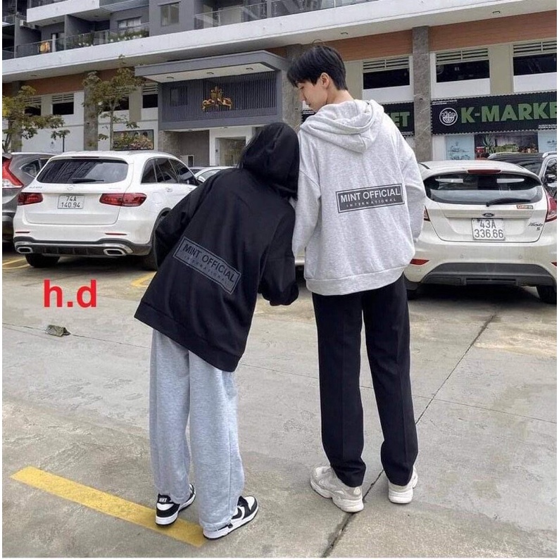 Áo khoá mũ phản Quang Mint cotton HD12