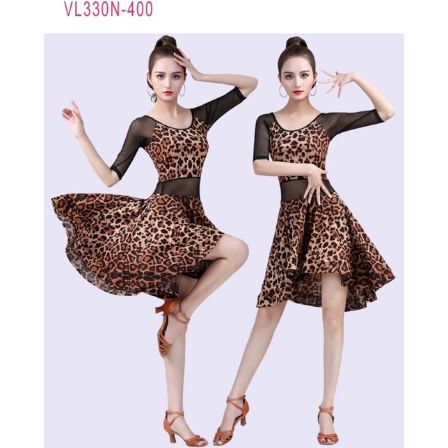 ĐẦM KHIÊU VŨ THUN CO GIÃN TÙNG XOÈ VL330N