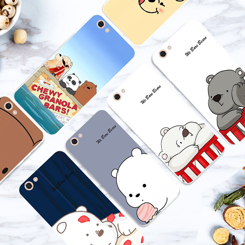 Ốp vivo - Ốp lưng chống sốc vivo V3 Max V5 V5S V7 X9 Y53 Y66 Y69 Y75 Y79 Lite Plus we Bare Bears Silicone Case