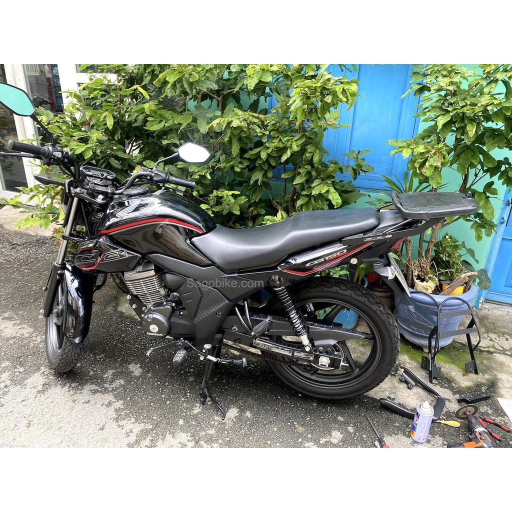 Thùng xe CB150 Verza, thùng Givi B34NT và baga CB150 Verza, hàng Givi chính hãng, bảo hành 2 năm