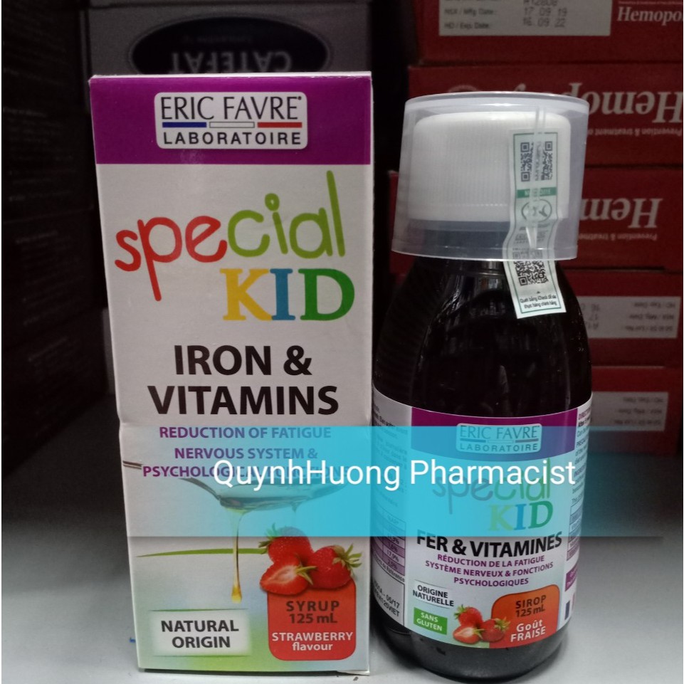 SPECIAL KID IRON và VITAMINS - BỔ SUNG SẮT VÀ CÁC VITAMINS CHO CƠ THỂ