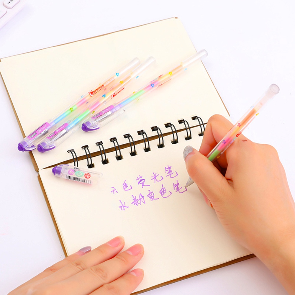 Bút lông 6 trong 1 nhiều màu