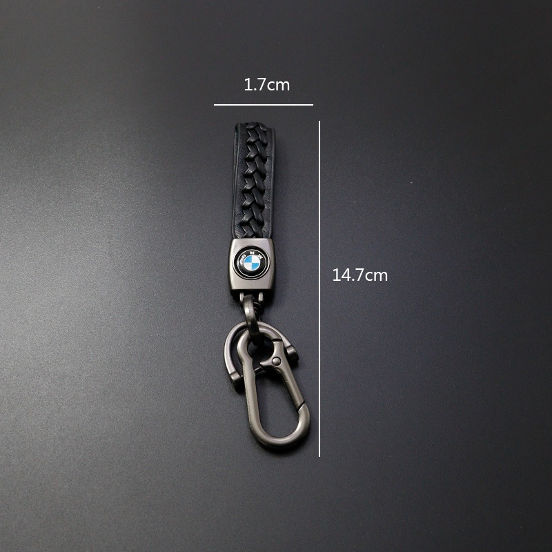 1 Móc Khóa Xe Hơi Bằng Da Màu Đen In Logo Xe Hơi BMW E61 E90 E82 E70 E71 E87 E88 E89 X5 X6