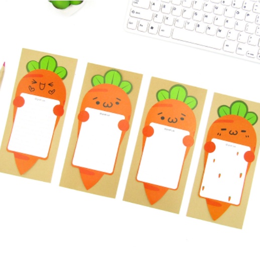 Sổ note cà rốt N58 giấy ghi chú cute dễ thương