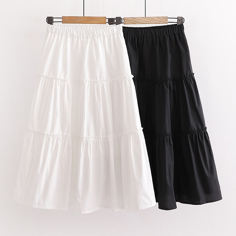 Chân váy xoè dài qua gối - Chân váy tầng Ullzang siêu hot - chân váy dài cho giới trẻ -Chân Váy Dài Lưng Cao Thời Trang | BigBuy360 - bigbuy360.vn