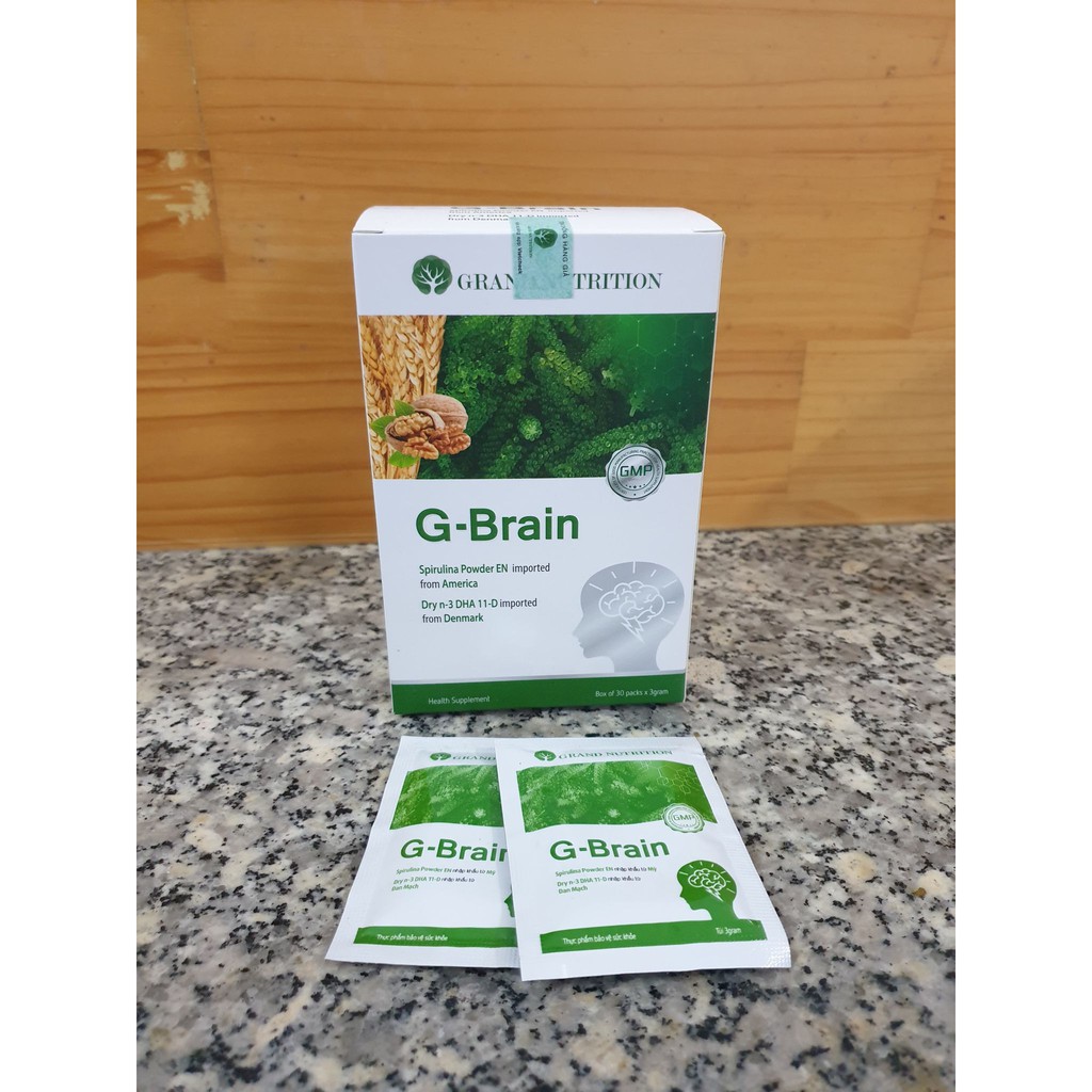(Mua 3 Hộp cốm tặng 1 Hộp) CỐM TRÍ NÃO G- BRAIN_Bổ sung DHA và các Vitamin hỗ trợ phát triển não bộ