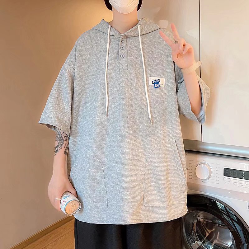 Áo Thun Nam Cổ Tròn Thời Trang Hàn Quốc Cho Bigsize Simple Áo Thun Nam Có Cổ Mũ Fashion Áo Phông Unisex