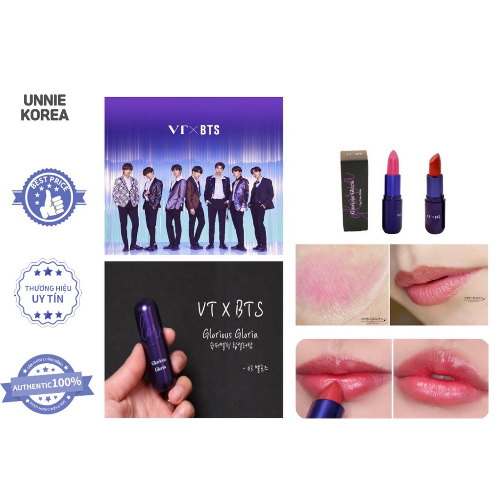 Son dưỡng BTS Color Lip Balm giúp môi mềm mịn và tươi hơn