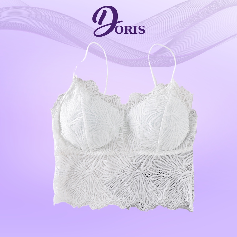 Áo bra hai dây đệm mỏng nâng ngực chất ren mềm mại quyến rũ DORIS 2817