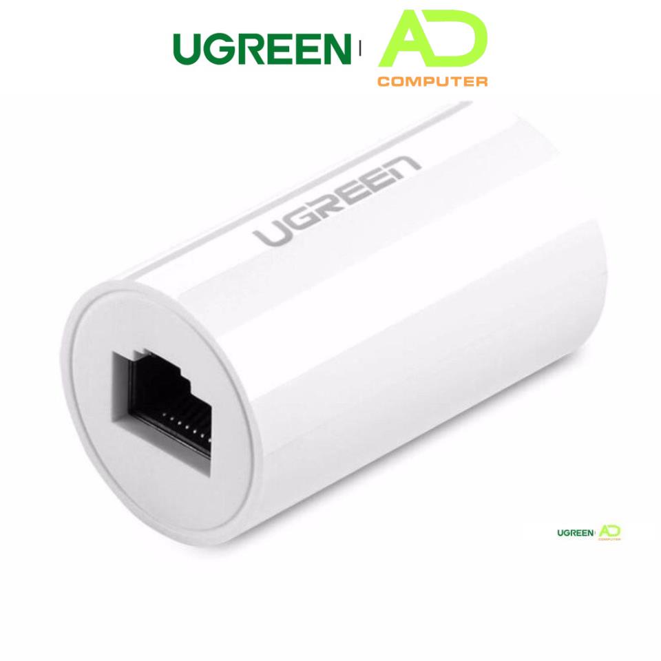 Đầu nối mạng RJ 45 cái sang cái thiết kế đẹp mắt UGREEN 20391 (trắng)