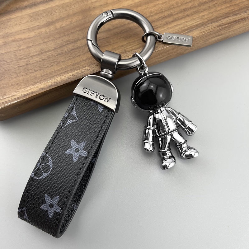 Móc khóa cute KuuClothes ô tô anime màu đen xanh chết liệu cao su nhựa siêu bền - Móc Khoá Phi Hành Gia