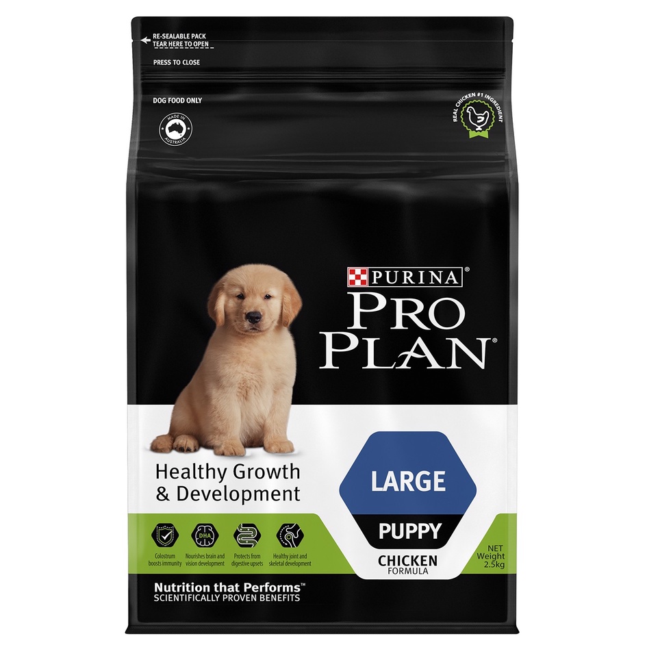 2.5kg Hạt khô cho chó con cỡ lớn vị gà Purina Pro Plan puppy large chicken formula
