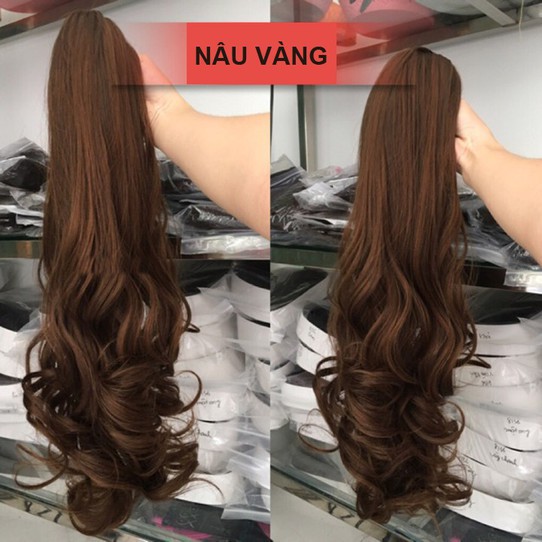 Tóc giả ngoạm xoăn đuôi ngựa 50cm 💄FREESHIP💄 Tóc giả ngoạm xoăn đuôi