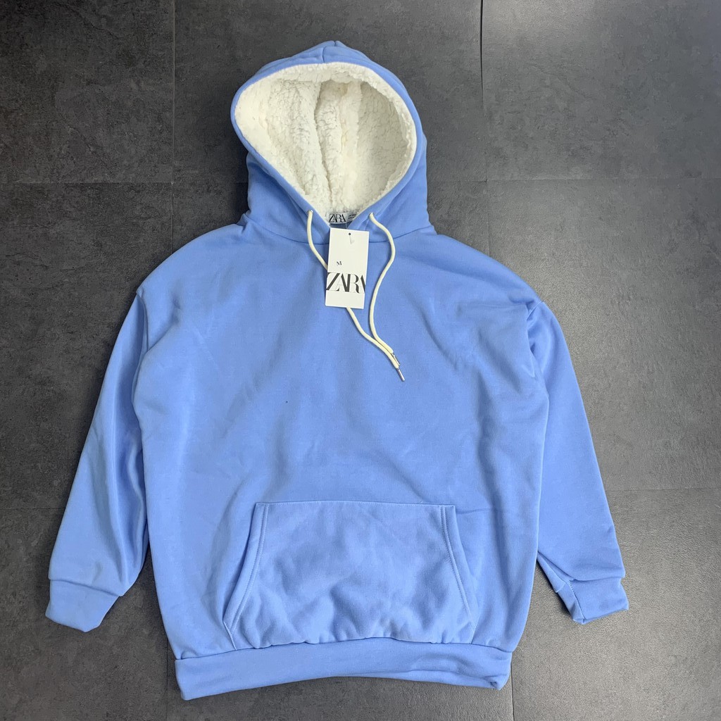 Aó hoodie nam nữ,Hoodie nỉ bông trơn mũ lót lông unisex, zing store