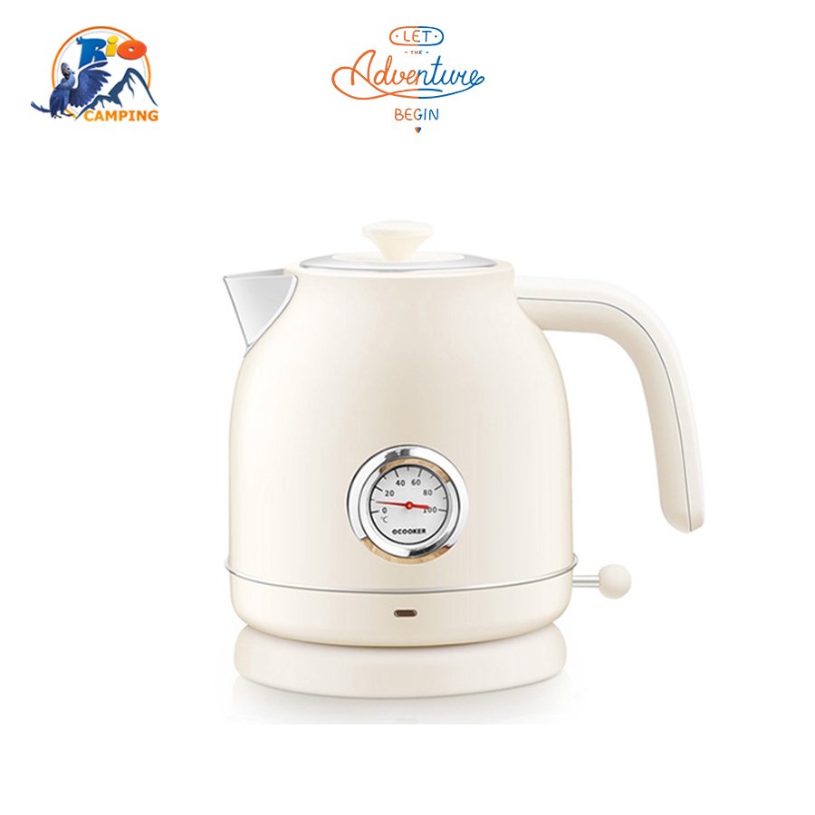 [Bảo Hành 12 Tháng] Ấm Đun Nước Siêu Tốc Qcooker Xiaomi Phong Cách Retro Cao Cấp Có Hiển Thị Nhiêt Độ