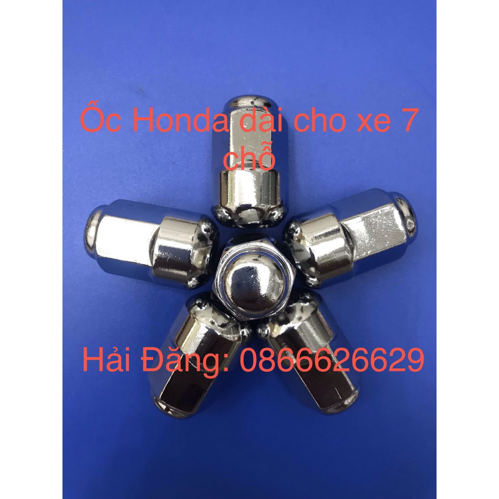Ốc lốp thép mạ Crom, Bulong lốp đúc nguyên khối, Ốc bánh xe Honda, CRV, Civic, City, Accord,,,
