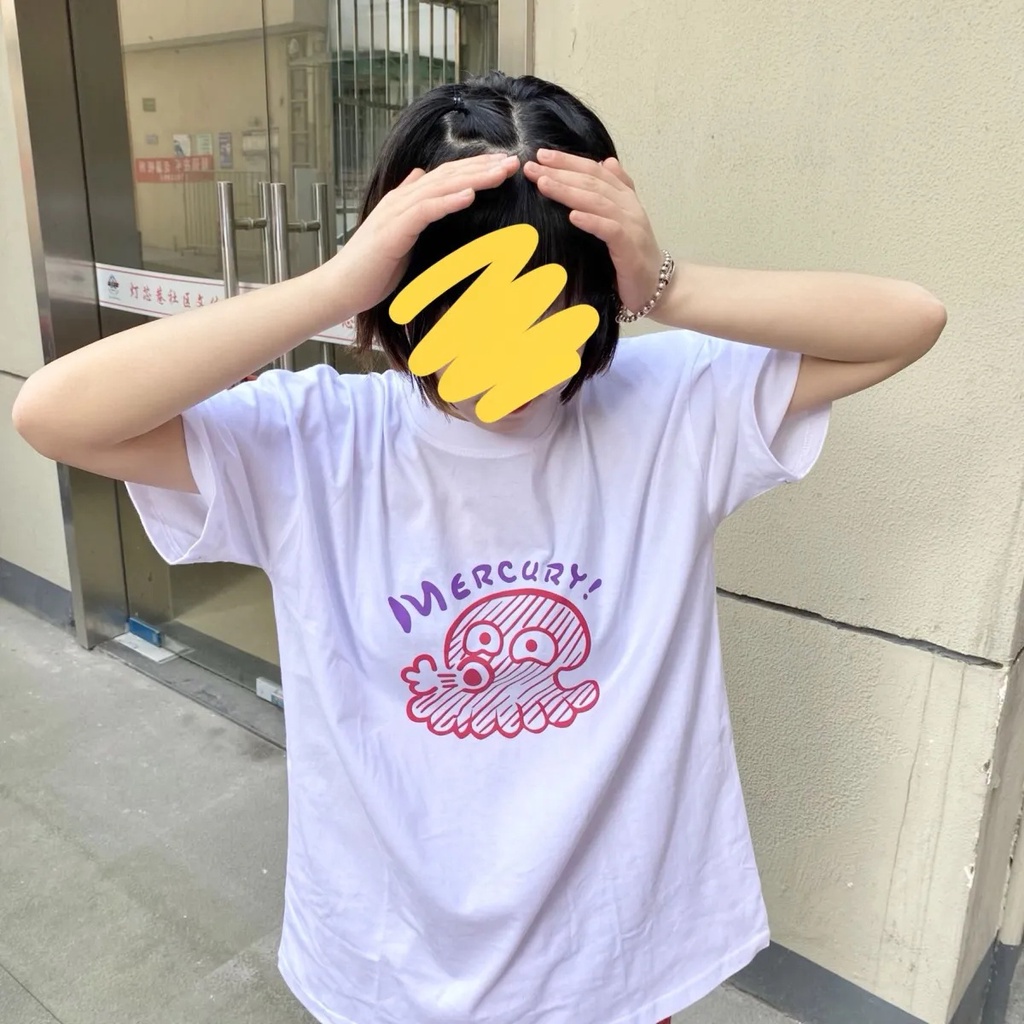 NRVP Áo Thun 100% Cotton Dáng Rộng Thời Trang Hàn Quốc Cho Nữ