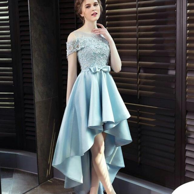 ĐẦM XÒE ĐUÔI TÔM HOA THÊU