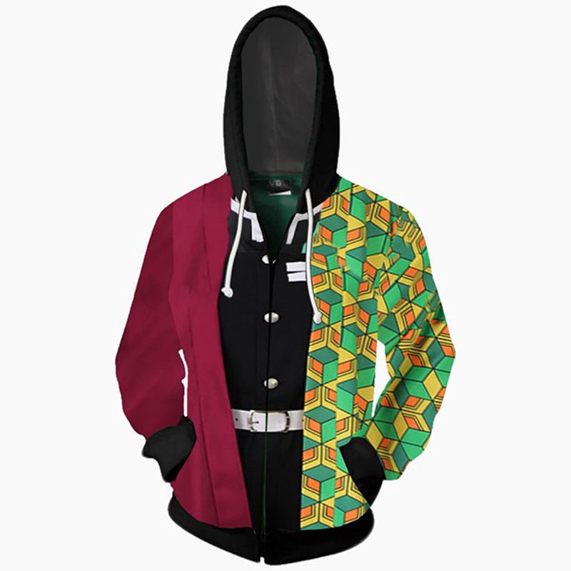 Áo khoác hóa trang và cosplay Demon Slayer Kimetsu no Yaiba phối dây kéo tiện lợi | BigBuy360 - bigbuy360.vn