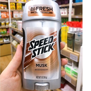 Lăn sáp khử mùi nam speed stick musk deodorant all day fresh 85g.