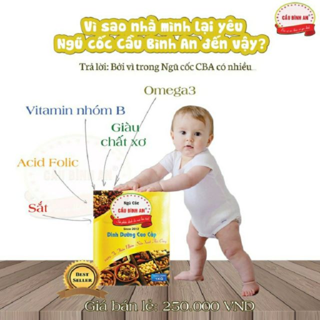 Bột Ngũ Cốc Dinh Dưỡng Cao Cấp Cầu Bình An 1Kg | BigBuy360 - bigbuy360.vn
