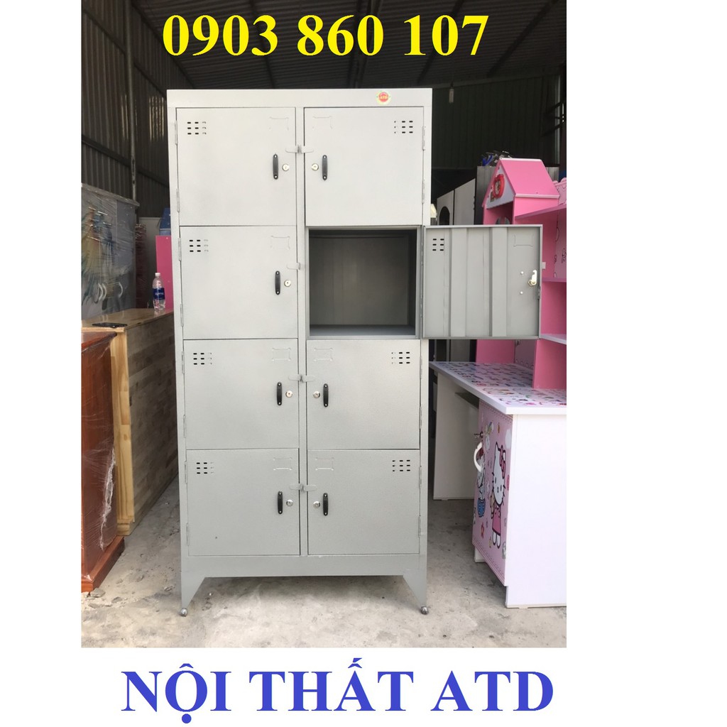 Tủ locker sắt cá nhân đựng đồ có khóa- Tủ hồ sơ nhiều ngăn cho văn phòng - sắt dày dặn y hình